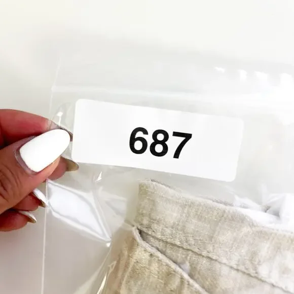 BlankNYC Size L Linen Blend Pull-On High Rise Shorts Cream - Picture 8 of 8